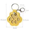 Exquisite Leather Pet Fur Keychain: Cute Cat & Dog Hair Bag Charm Ornament