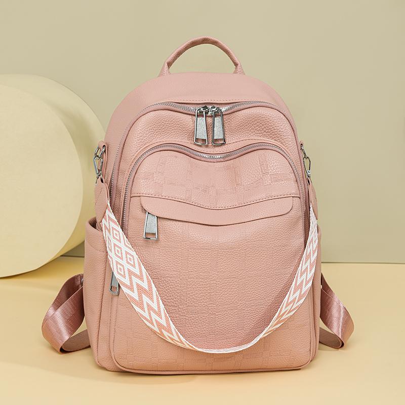 PU Backpack Multi-function Shoulder Bag Large Capacity Lightweight Women's Backpack
