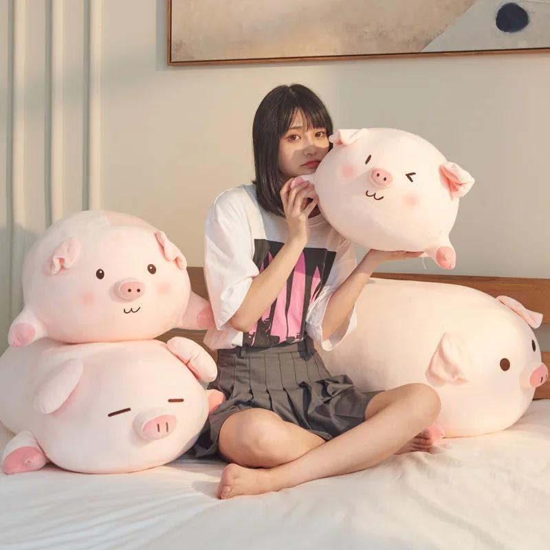 peluches Kawaii Plush Pig Toys Doll Stuffed Animals Soft Plush Fill Pink Pig Pillow Room Sofa Decoration Cushion Birthday Gift