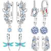 Orstarry 925 Silver Butterfly Fluttering Insect Earrings Original Jewelry Drop Earrings Jewelry Party Anniversary Gifts