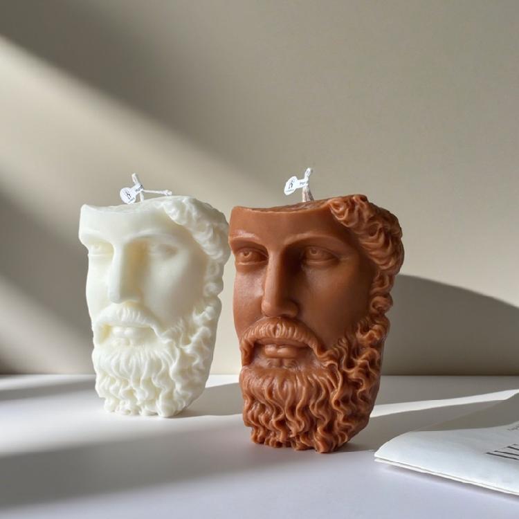 Human Face Silicone Candle Molds for Epoxy Resin Making Candle Soap Multunction Silicone Mould Temperature Resistant