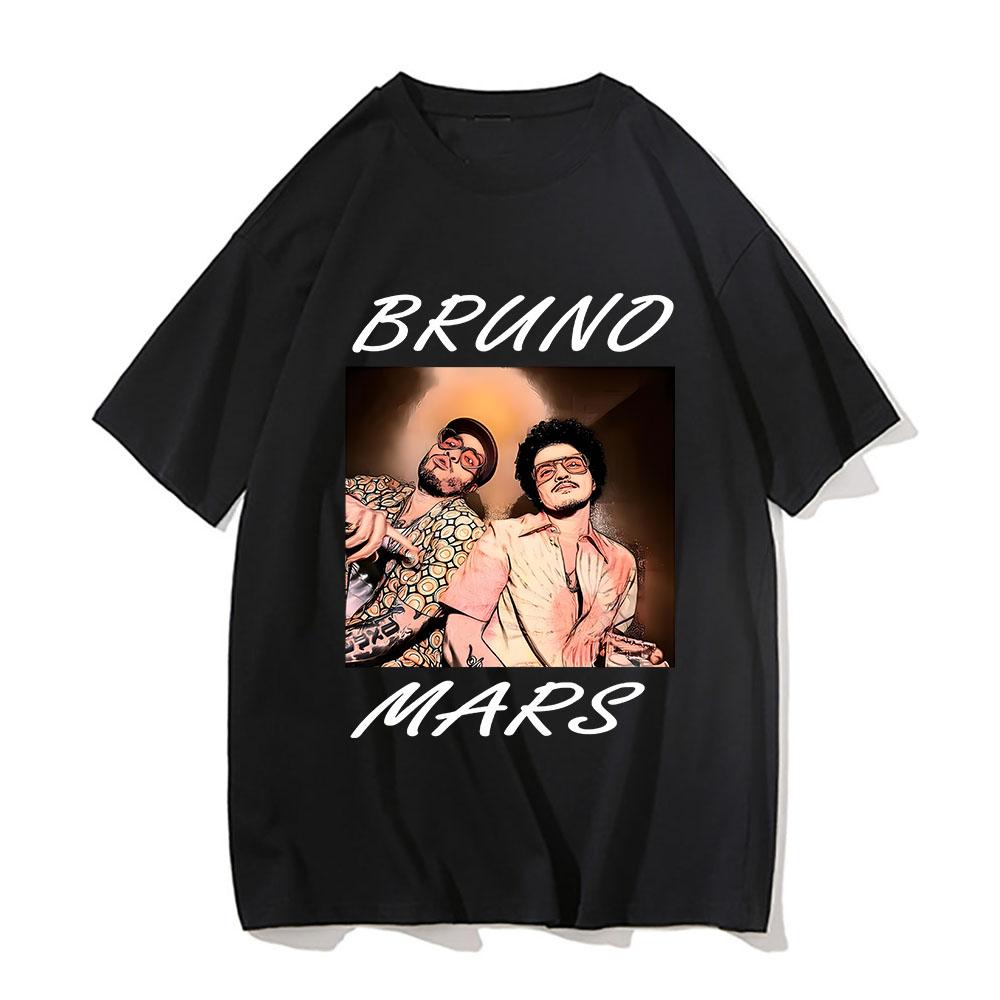 

Bruno Mars T Shirt Men 2026 New Album Fashion Clothes Male Harajuku T-Shirt Unisex High Quality Tops Vintage Cotton Tees Shirts 5XL різнокольоровий