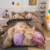 Super Cute Kitten Kids Bedding Set Kawaii Girl Quilt Cove King Queen Size Cute Cat Animal 3pcs Polyester Duvet Cover (No Sheet)