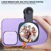 Portable Phone Rear Camera Selfie Mirror Clip-on Office Desk Mirror  Phone Photography
