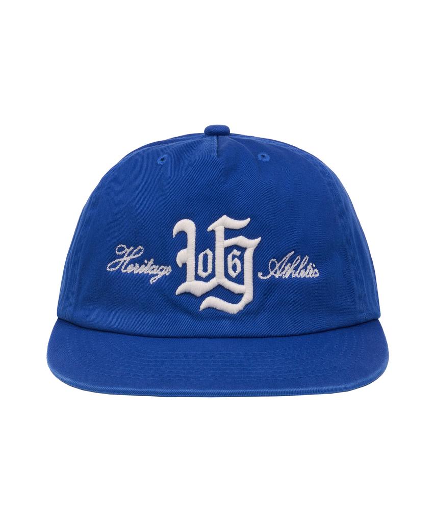 Yunibeoseugameonteu Vtg Typo 5-Panel Washing Cap_Blue