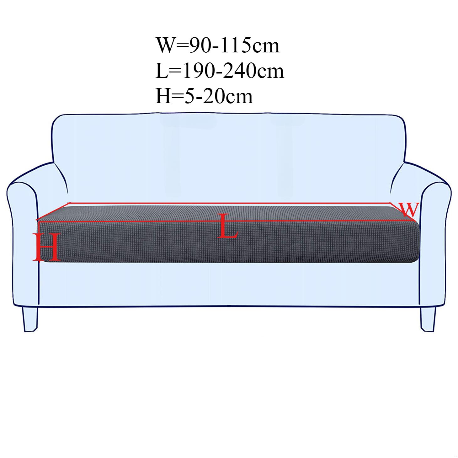 

Многофункциональный чехол на диван, Шенилловый нескользящий, подходит для домашних животных, протектор для двухместного, трехместного дивана, L-образного дивана всех размеров, Стирающийся 90*210cm бежевый