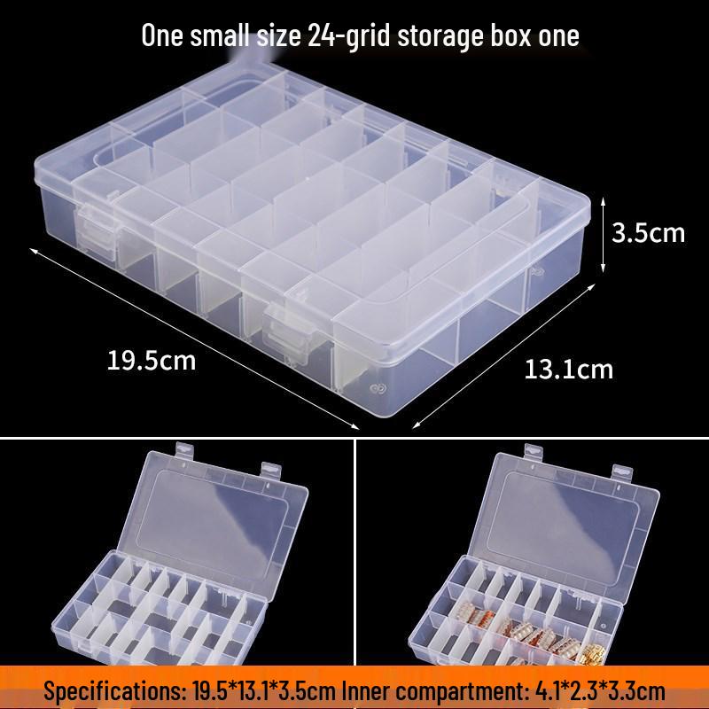 Transparent Multi-Layer Detachable Storage Box for Small Items and Lego Bricks