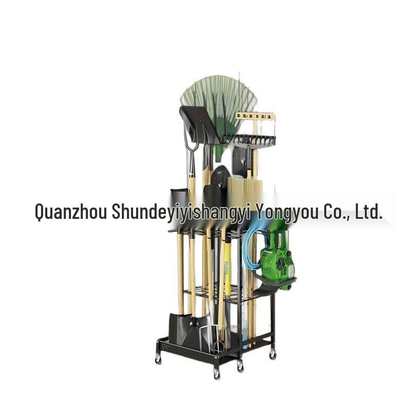 

Wrought Iron Garden Tools Hanging Storage Rack Without Wheels