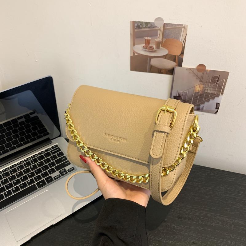 Today's Popular Small Square Bag Women's Tide Lychee Pattern High-end Texture Niche Chain Single Shoulder Messenger Bag Women's Summer