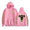 Felpa con cappuccio e stampa anime Black Clover Maglione in pile Felpa con cappuccio anime
