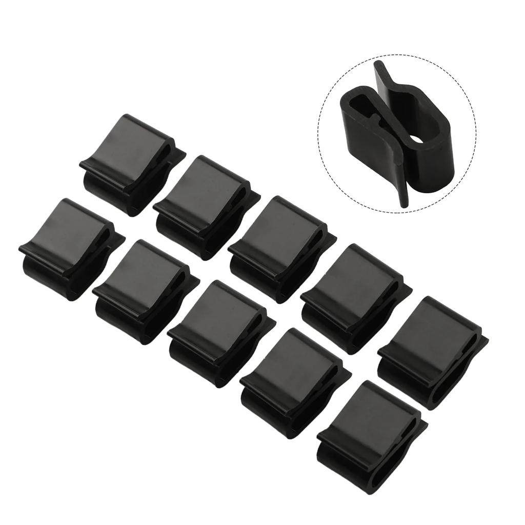 100pcs Photovoltaic Cable Clamp Solar Panel Plastic Wire Clip Fastener Fixing Clip Secure Cable Management For Solar Panel