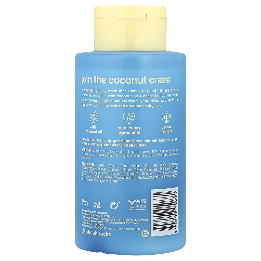 b.fresh, A Coconut A Day, Moisturizing Body Wash, Coconut Cool, 473ml (16 fl oz)