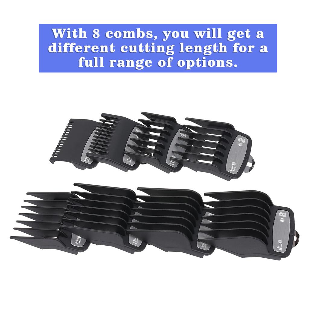 8 Sizes   Comb Set Hair Clipper Cutting Combs Limit Combs
