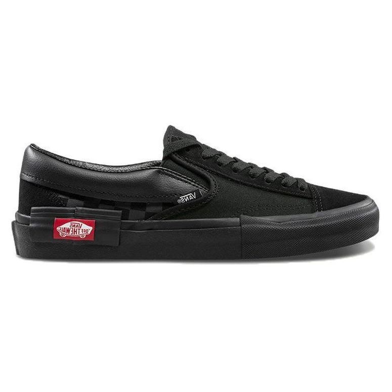 Vans Zapatillas unisex Slip-On CAP con diseño de cuadros en negro VN0A3WM5276