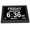 8.7inch Digital Day Calendar Clock Auto Dimming Large Display Medication Reminders Dementia