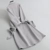 Autumn and Winter New Thickened Double-sided Wool Coat High-end Long Double-breasted Lace-up Woolen Coat Women