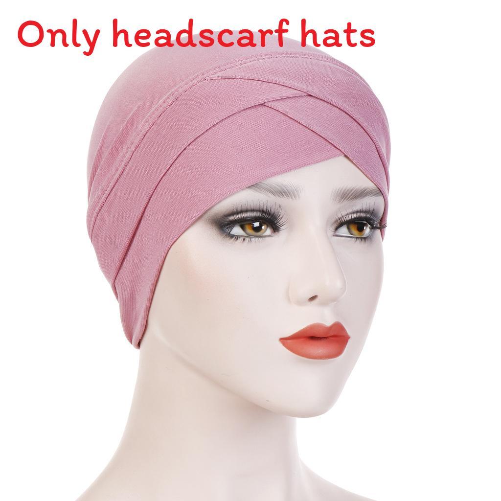 Knitted Turban Cap With Cross Front Style For Women Summer Winter Fashion