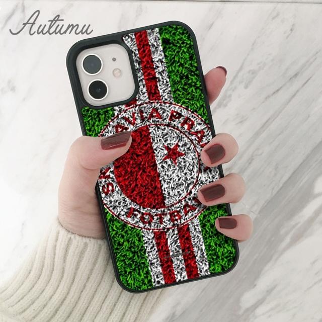 Slavia Praha Czech Flag Phone Case for iPhone 11 12 13 14 Pro Max Mini XR XS SE 2020 7 8 Plus Samsung Galaxy S21 S22 Shell