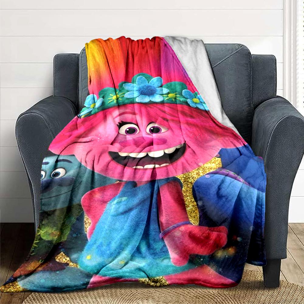1Pc Pink Hair Adventure Blanket For Couch Bed Plush Cozy Fuzzy Blanket Super Soft Warm Blankets For Fall And Winter 091849
