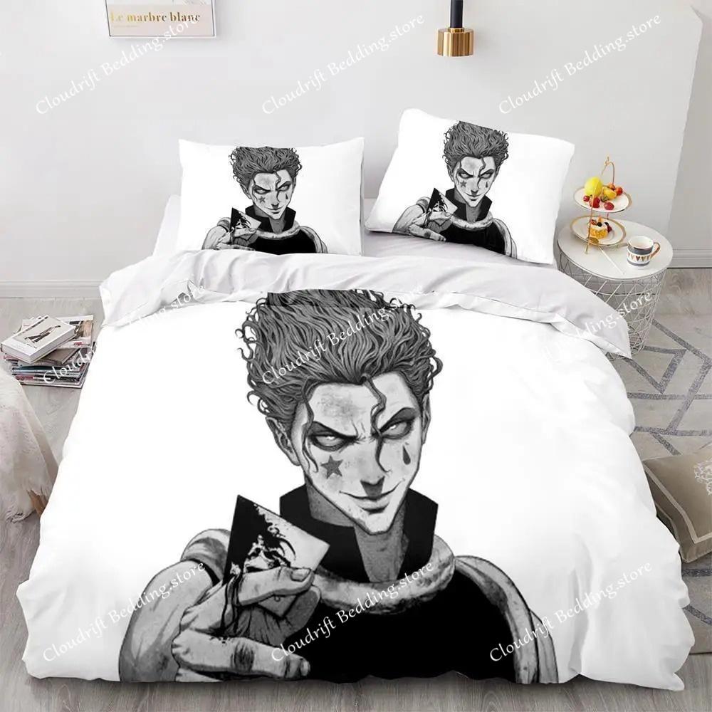 HUNTER×HUNTER Bedding Set Single Twin Full Queen King Size Bed Set Adult Kid Bedroom Duvet Cover Sets Bed Furniture Set Bedroom