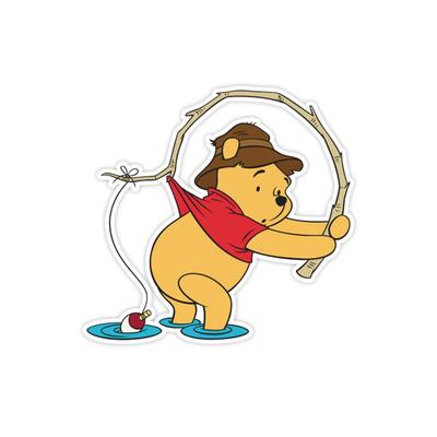 [GREDINO] Winnie the Pooh Waterproof Car Sticker for Suitcases, Laptops, Motorcycles, Helmets, and More