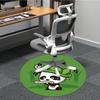 1pc Panda Turtle Pattern Office Round Area Rug, Indoor Mat Suitable For Office, Under Office Chairs Bedroom Living Room Home Decor, Room Deco