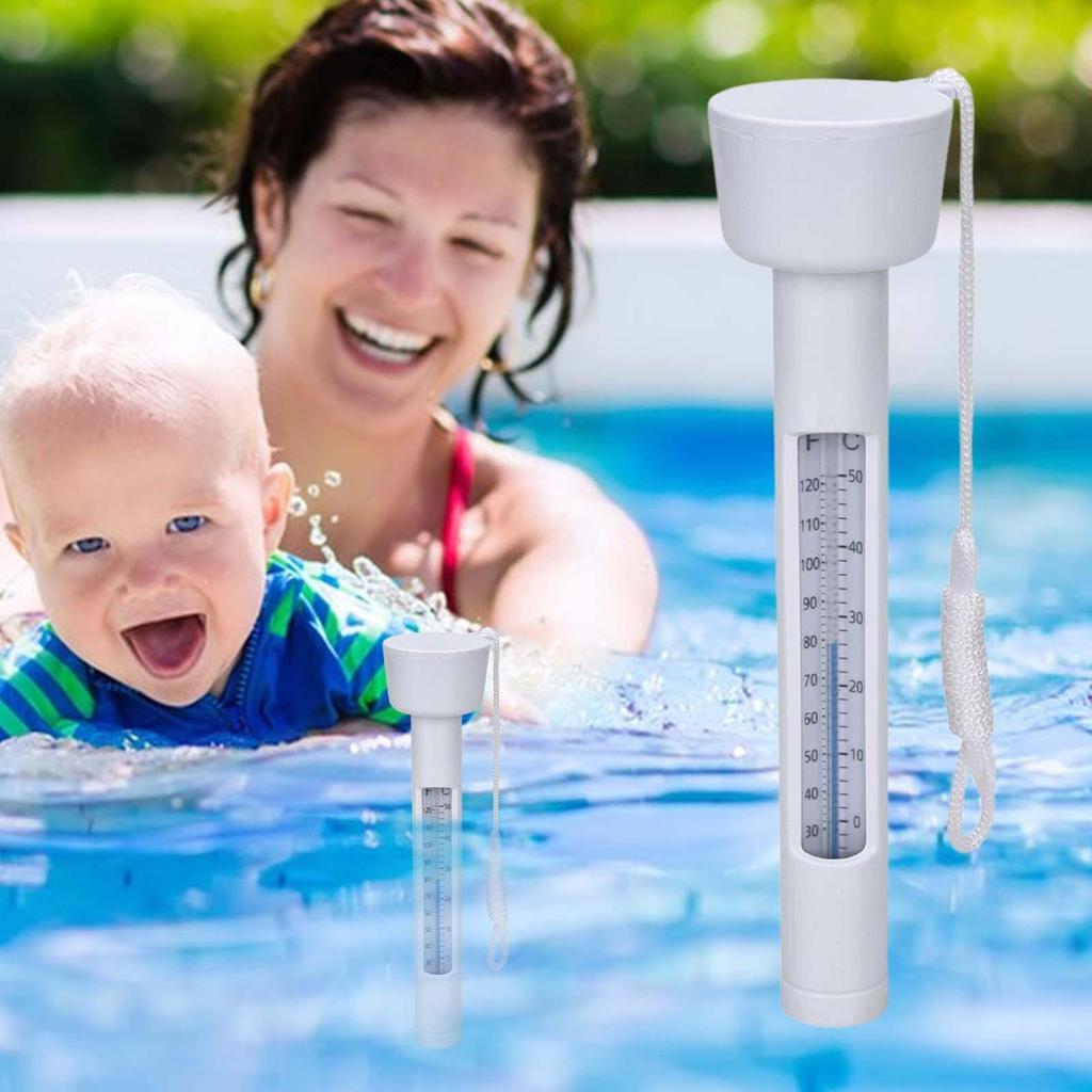 Waterproof Pool Temperature Gauge Floating Water Temperature Measuring Tool Pond Water Temperature Sensor For Swimmers Backyard