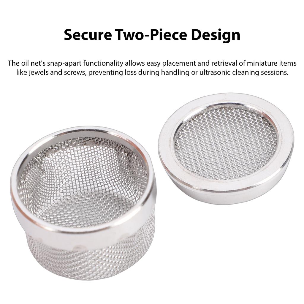 Watch Repair Tool Ultrasonic Cleaner Mini Basket Set Small Parts Mesh Holder Oil Net Movement Parts Basket 20mm Metal Frame Magn