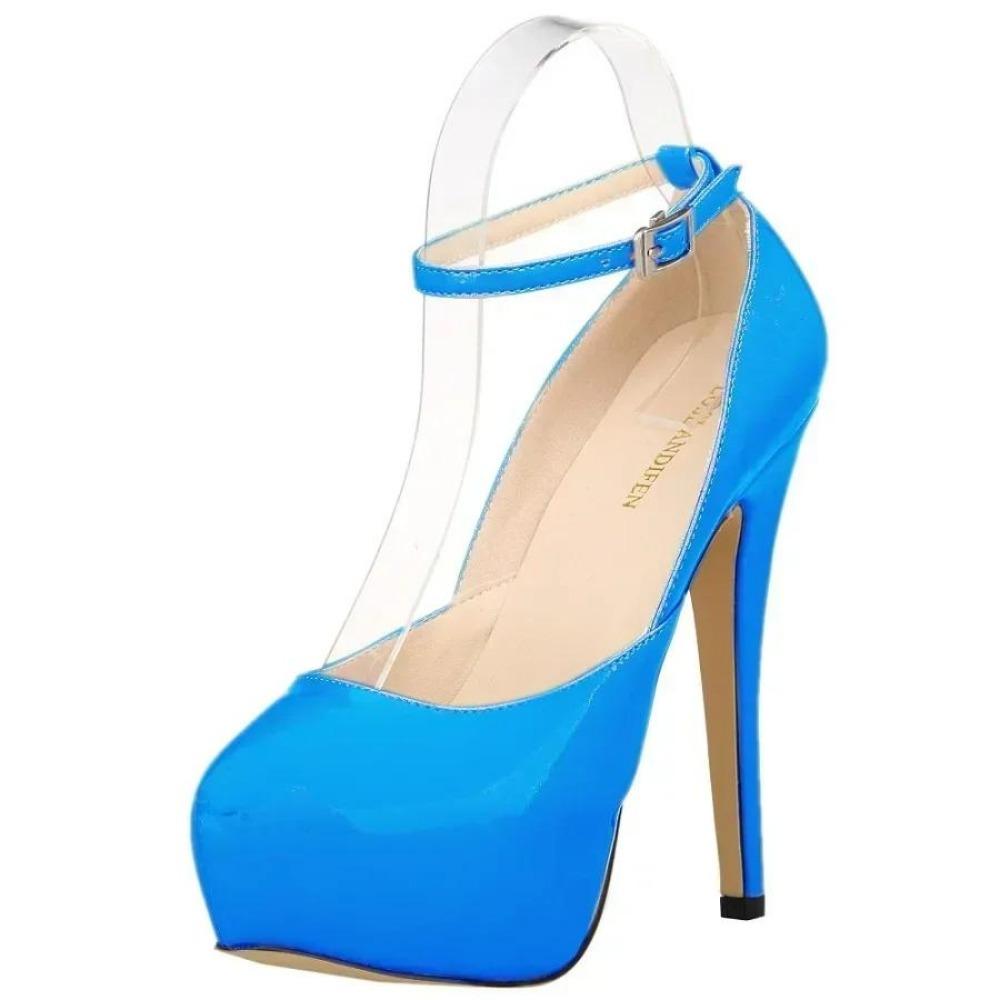 Women Sandals Pumps Sexy 14cm Extremely Thin High Heels Platform Peep Toe Stiletto Patent Leather Party Nighclub Wedding Shoes