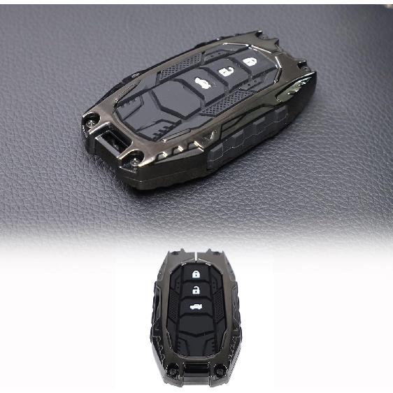 

LLKUANG Car Zinc Alloy Key Fob Cover Key Case Compatible with Toyota Land Cruiser Prado 250 J250 LC250 2024 2025+,Off Road Style Protection Key Fob чёрный