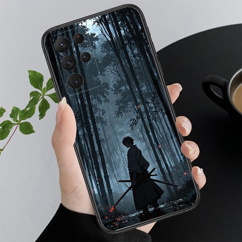 Japanese Samurai Sword Anime Phone Case For Samsung A17 A55 A16 A56 A35 A15 A53 A54 A33 A34 A25 A05S A52 A52S A07 A26 A06