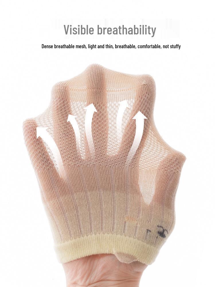 Spring Baby Mesh Cotton Socks - Seamless Small Ear Design for Boys and Girls