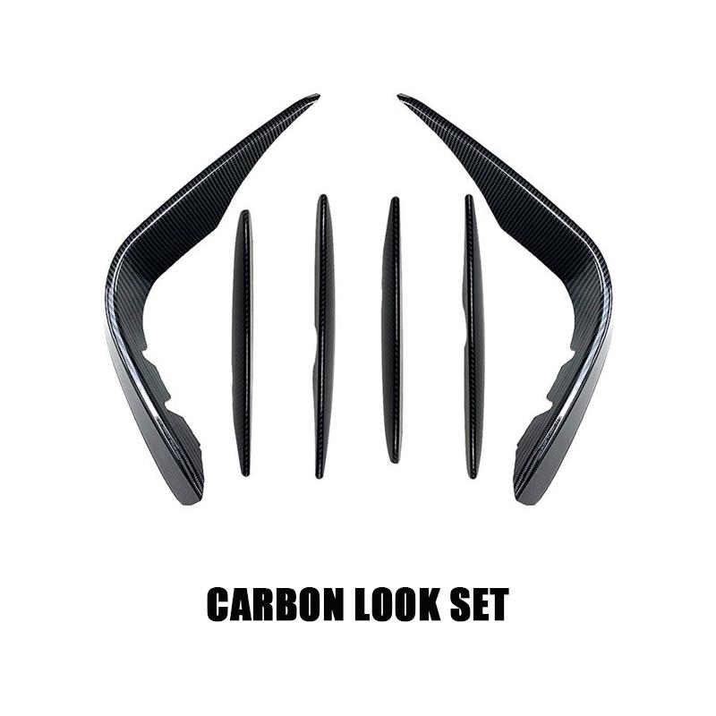 Potrivit pentru accesorii Mercedes Benz Clasa GLC GLC260 GLC300 GLC43 AMG X253 2016-2019 Splitter bară față Canard Trim pentru faruri de ceață