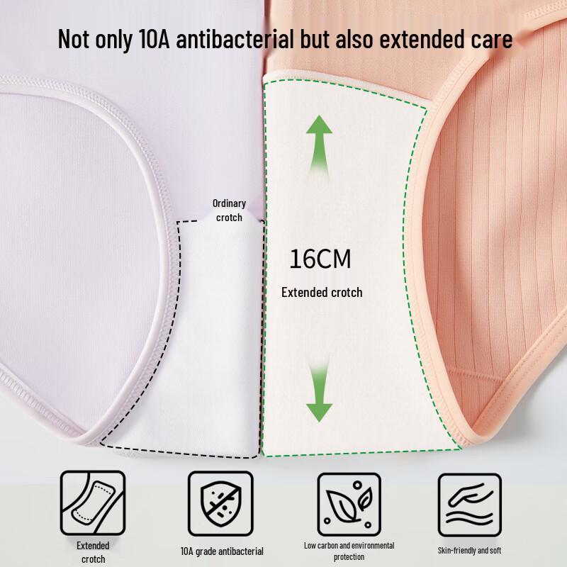 Audiffren Women's 5-Pack Pure Cotton Seamless Mid-Waist Briefs - Individually Wrapped 2025 Style