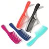 1pcs Double Row Tooth Massage Comb, Plastic Smooth Hair Comb, Dual Use Hairdressing Tool For Dry And Wet Hair, Non Damaging Hair Styling Comb