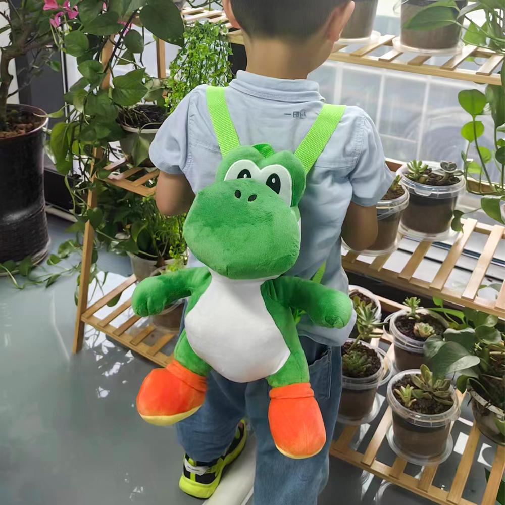9 Styles Super Mario Plush Backpack Koopa Troopa Bowser Lemmy Yoshi Turtle Shell Stuffed Plushie Toys Cartoon Peluche Dolls Bag