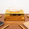 Multi Functional Tissue Dispenser Gold Plated Finish Nonslip Base Paper Holder