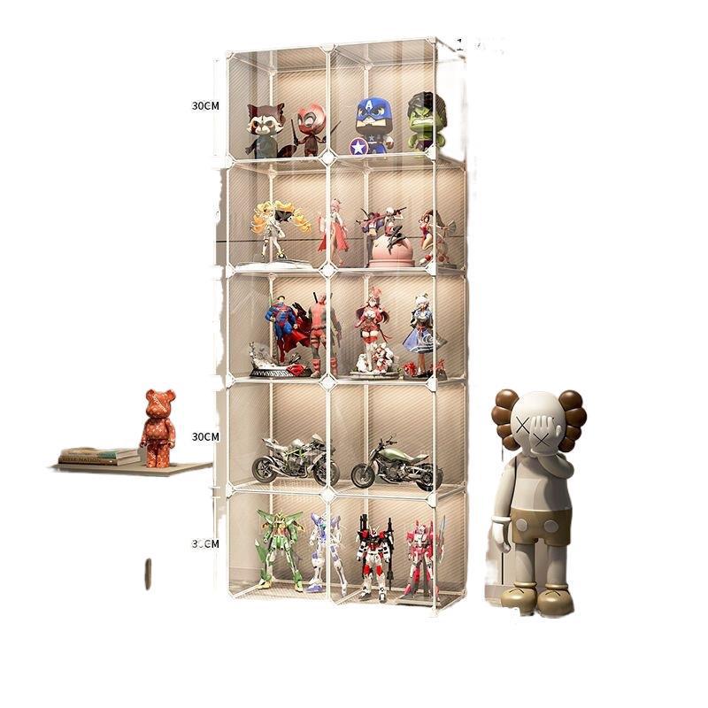 Lego Vitrine: Staubdichtes Transparentes Aufbewahrungsregal für Kleine Ornamente und Spielzeug