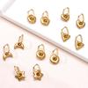 2026 Fashion Stainless Steel Star Moon Heart Pendant Oval Rectangle Hoop Earrings For Women Gold Silver Color Trendy Jewerly