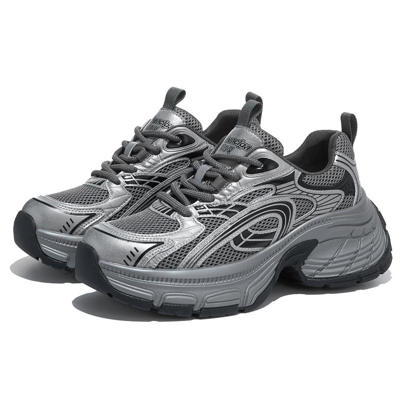

Retro shoes women s new autumn thick-soled heightening sports shoes breathable casual women s shoes lace-up shoes 40