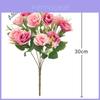 Elegant Silk Rose Artificial Flower For Home Decor And Wedding Arrangements