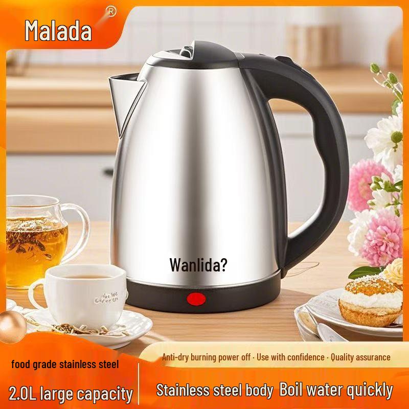 Wanlida Stainless Steel Electric Kettle - Household Heat Preservation Kettle