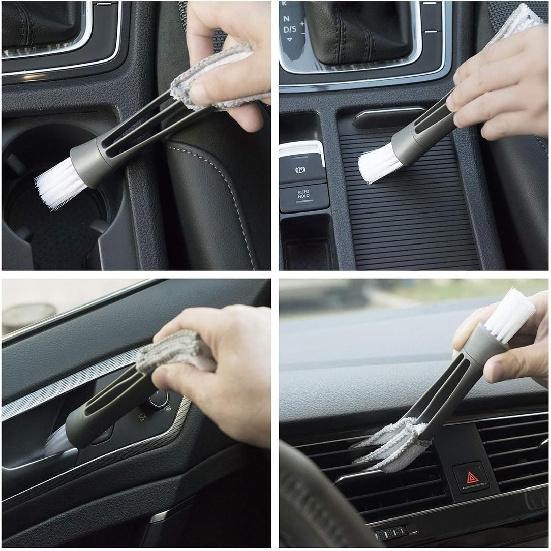 (3 Pack) Microfiber Car Duster Exterior Scratch Free, Extendable Handle Interior Multipurpose Dust Cleaning Duster For Car(Medium)