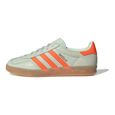 Women's Gazelle Indoor 'Linen Green Solar Orange' Sneakers IF6982