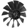 50mm Duct Fan 12‑Blade Propeller Plastic Duct Fan Accessories for RC Planes BlackCCW