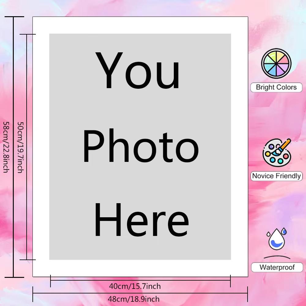 Custom Photo Oil Painting By Numbers Couples Pets Picture Art Craft On Canvas Living Room Wall Decoration