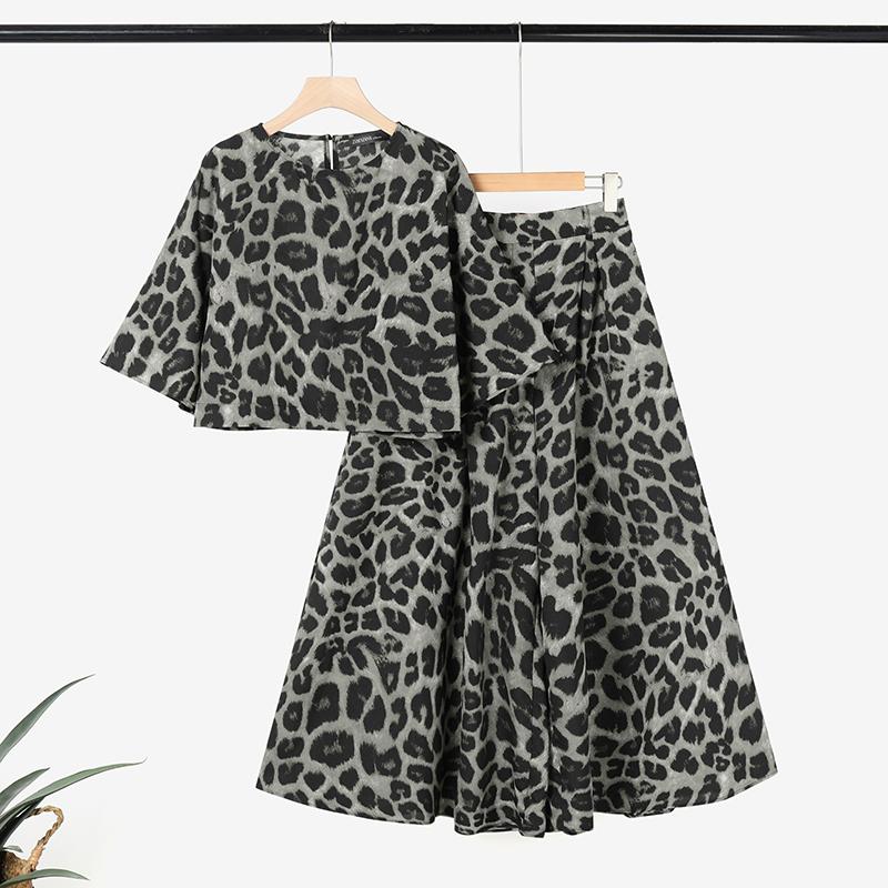 ZANZEA Women Print 3/4 Sleeve Blouse and Wide Leg Pants Casual Two Piece Suit Sets