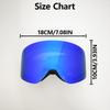 Adult Man Woman Winter Sports Protective Goggles HD Lenses Windproof Breathable Dustproof Sandproof Skiing Snowboard Gear