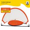 But de football portable pliable pour enfants, d'extérieur, avec filet pour s'amuser en famille