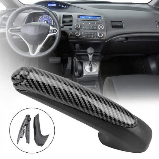 

Carbon Fiber Emergency Parking Brake Handle for 2006 07 08-2011 Honda Civic EOA